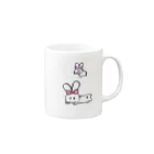 ヒノセアキのだいふくうさぎ Mug :right side of the handle