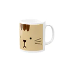 HIKAMARU　SHOPのトラねこどあっぷ Mug :right side of the handle