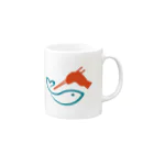 サカナづく会【Official】の”サカナづく”ためのアイテム Mug :right side of the handle