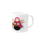 フトンナメクジのI LOVE MUSIC - アイラヴミュージック ドラムVer. Mug :right side of the handle