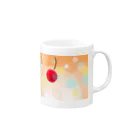 -Meru-のしゅわしゅわしりーず(カシスオレンジ) Mug :right side of the handle