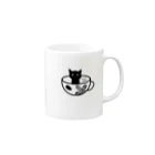 ちろるの雑貨店のさくらねこ×珈琲 Mug :right side of the handle