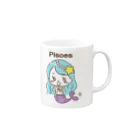 もふこのゆめかわ！１２星座シリーズ　うお座 Mug :right side of the handle