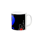 しちみ小屋の❤⚔💙 Mug :right side of the handle