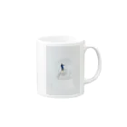 時計荘 Museum Shopの冬の駅 Mug :right side of the handle