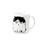 猫ドМさん専用猫グッズのお店　びーにゃんくらぶのふしぎ猫　コムちん マグカップの取っ手の右面
