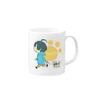 かもしかのかもしかとカール Mug :right side of the handle