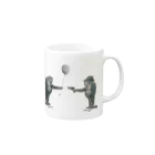 LEFTの風船猿&gun猿 Mug :right side of the handle