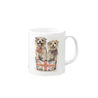 Momojiの犬画のノーフォークテリア14 Mug :right side of the handle