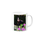 cotton flowerのカモのお散歩 Mug :right side of the handle