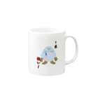 ペン太ゴン🐧ペンギン型Vtuber@アイコンはラテアートの園長の「オレが一番偉い」マグカップ Mug :right side of the handle