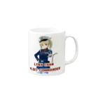 Lynx Highland shopのりんくすちゃん艦隊司令A Mug :right side of the handle