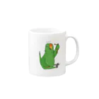 ことり神話製作所のオオハナインコ Mug :right side of the handle