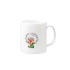 オーバートーンの「は？」 コップ Mug :right side of the handle