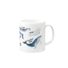 uminomadoのクジラまみれ Mug :right side of the handle