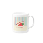 東江のいちごみるくクラウン Mug :right side of the handle