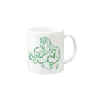 のったかのヘッドロック Mug :right side of the handle