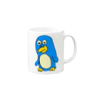 右手リアンうめもと公式のペンギンの三好さん Mug :right side of the handle