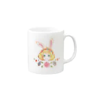 Have Yard＊のうさぎの少女と花畑 Mug :right side of the handle