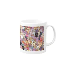 maro's POKER FACEのにゃんこ大集合 Mug :right side of the handle