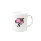 okazu092のポニーテールの女の子 Mug :right side of the handle