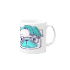 ひげののブレてるブルドッグ課長 Mug :right side of the handle