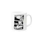 濱田のかわいい絵 Mug :right side of the handle