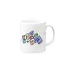 247_Zsのカラフルキーボード Mug :right side of the handle