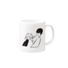 Tomita mary / 冨田マリーのピザをくれ Mug :right side of the handle