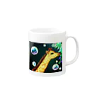 アロマンチックの夜のキリン Mug :right side of the handle