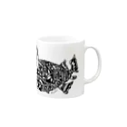 TOMOKUNIのAnimalia Kinky “ Black Atlantic Footballfish ”  Mug :right side of the handle