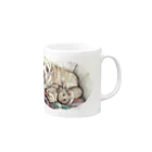 Momojiの犬画のノーフォークテリア38 Mug :right side of the handle