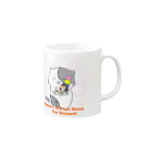 ねこぶんちゃんの猫ぶんちゃん　別腹！！ Mug :right side of the handle