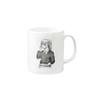 shikazu fashionの可愛いペン画イラスト Mug :right side of the handle