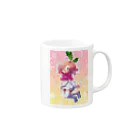 赤カブ放送局の赤カブちゃん Mug :right side of the handle