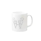 ﾕ   ｳのうんとも Mug :right side of the handle