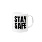 STAY SAFE IF YOU LOVE SOME ONEのSTAY SAFE IF YOU LOVE SOME ONE / フロントプリント Mug :right side of the handle