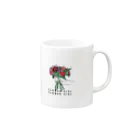 色のflower girl Mug :right side of the handle