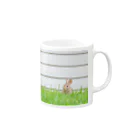 K.Takeのウサギ Mug :right side of the handle