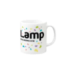 LampPlusBoulderingGYMのLampちゃんロゴ黒 マグカップの取っ手の右面