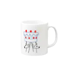 Midori Tachikawa のHappy Birthday Mug :right side of the handle