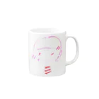 いりこのきりえのボーダーちゃん Mug :right side of the handle