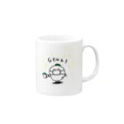 のろいぬのGENKIだいこん Mug :right side of the handle