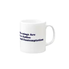 eveningculottesのMornings are for coffee and contemplation Mug :right side of the handle