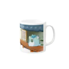 じんねこショップの縁側じんねこ Mug :right side of the handle