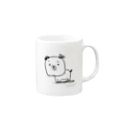 PINK♥CATの猫派が描いた犬 Mug :right side of the handle