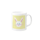 MegShiotaのにこにこうさちゃん Mug :right side of the handle