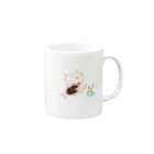 Hello Happy Catのお魚スキスキ Mug :right side of the handle