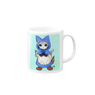 Tio Heartilの青ずきん猫ちゃん Mug :right side of the handle