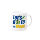 【仮想通貨】ADKグッズ専門店 のLet's go to the Moon(ADK) （白縁） Mug :right side of the handle